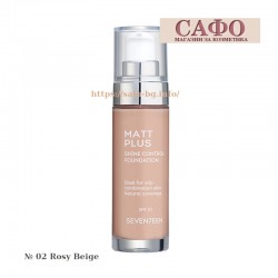 Foundation makeup № 02 Rosy Beige Seventeen Matt Plus Shine Control Foundation