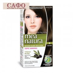 Боя за коса без амоняк  № 4 Chestnut Farcom Mea Natura Hair Color with organic extracts
