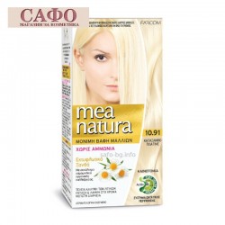 Безаммиачная краска для волос № 10.91 Extra Light Platinum Blonde Farcom Mea Natura Hair Color с органическими экстрактами