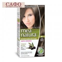 Боя за коса без амоняк № 6.1 Ash Dark Blonde Farcom Mea Natura Hair Color with organic extracts