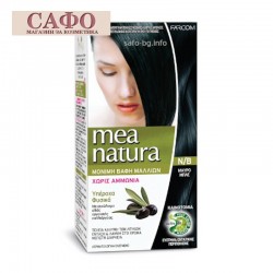 Безаммиачная краска для волос № N/B Blue Black Farcom Mea Natura Hair Color с органическими экстрактами