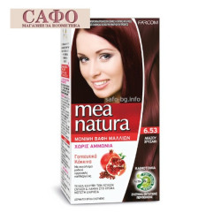 Безаммиачная краска для волос № 6.53 Gold Mahogany Farcom Mea Natura Hair Color с органическими экстрактами