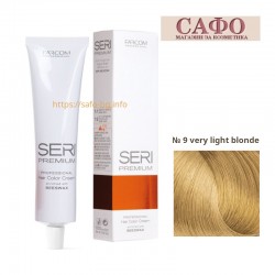 Боя за коса Сери Премиум Farcom Seri Premium Hair Color Cream № 9 Very Light Blonde
