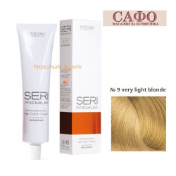 Hair color cream № 9 very light blonde Farcom Seri Premium Hair Color Cream