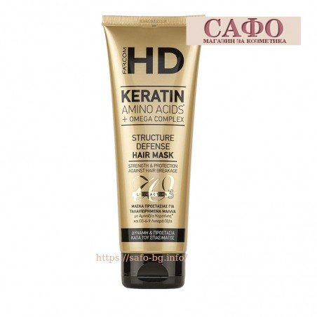 Маска за коса Сила и Защита Farcom HD Keratin Structure Defense Hair Mask