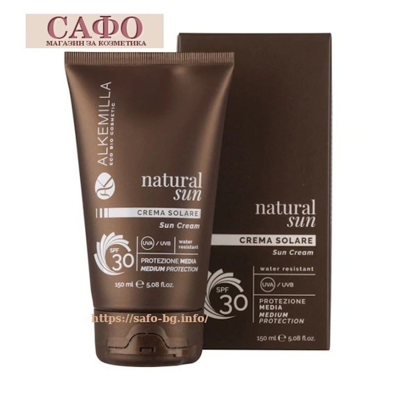 Солнцезащитный крем для лица и тела SPF 30 Alkemilla Face & Body Natural Sun Cream SPF 30