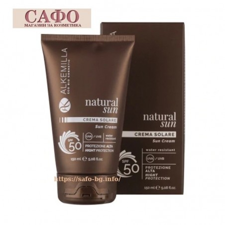Солнцезащитный крем для лица и тела SPF 50 Alkemilla Face & Body Natural Sun Cream SPF 50
