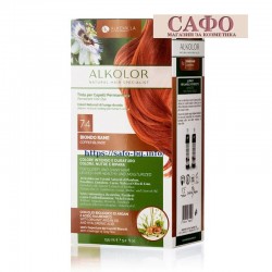 Натуральная краска для волос № 7.4 Copper Blond Alkemilla Alkolor Permanent Hair Color