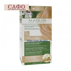 Натурална боя за коса Алкемила Alkemilla Alkolor Permanent Hair Color № 9.3 Very Light Golden Blonde