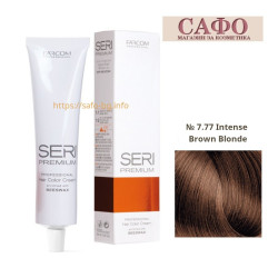 Крем-краска для волос № 7.77 Intense Brown Blonde Farcom Seri Premium Hair Color Cream