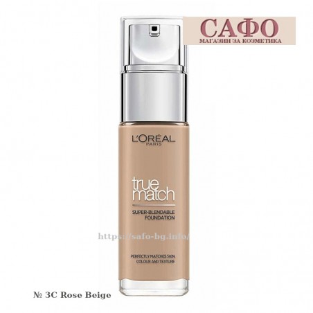Фон дьо тен за лице № 3C Loreal True Match Super Blendable Foundation