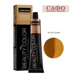 Боя за коса - коректор Лорвен Lorvenn Hair Professionals Beauty Colour Mixtones № 0/3 Gold