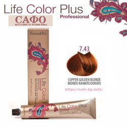 Краска для волос № 7.43 Copper Golden Blonde FarmaVita Life Color Plus