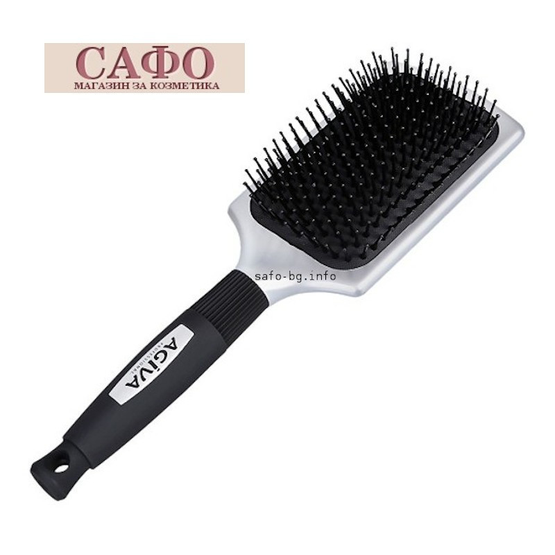 Четка за коса правоъгълна за сресване и изсушаване Agiva Professional Hair brush for Long Medium Hair