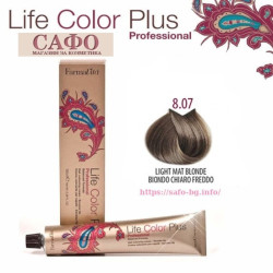 Краска для волос №  8.07 Light Mat Blonde FarmaVita Life Color Plus