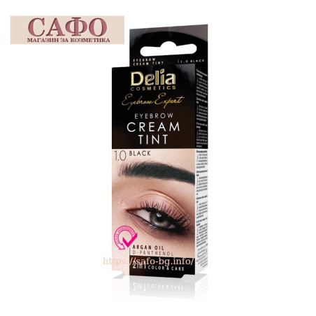 Крем-краска для бровей и ресниц № 1.0 Black Delia Eyebrow Cream Tint