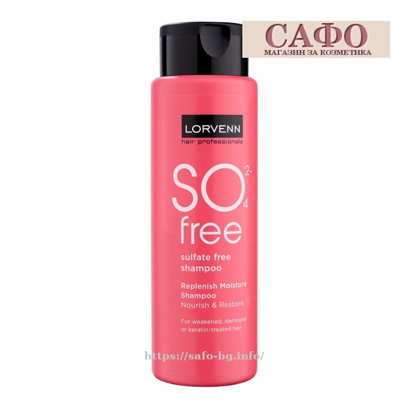 Sulfate-free hair shampoo Lorvenn Sulfate Free Shampoo So Free