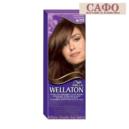 Hair dye No. 6/77 Dark chocolate Wellaton Intense Color Cream