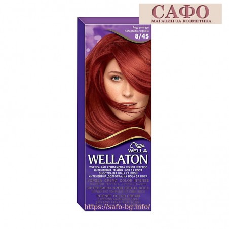 Боя за коса № 8/45 Колорадско червено Wellaton Intense Color Cream