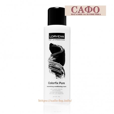 Neutralizing conditioner for fixing hair color Lorvenn Colorfix  Pure Neutralizing Conditioning Cream