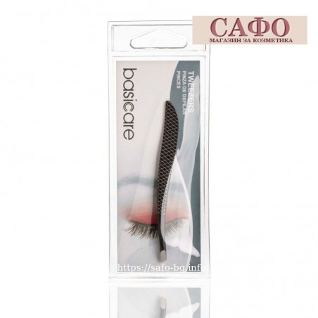Пинцеты из нержавеющей стали Basicare Tweezer Stainless Steel/ Matt Black Precision Ground Slant Tips