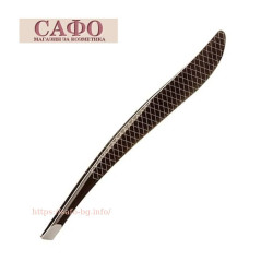Stainless steel tweezers Basicare Tweezer Stainless Steel/ Matt Black Precision Ground Slant Tips