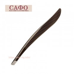 Пинсета от неръждаема стомана Basicare Tweezer Stainless Steel/ Matt Black Precision Ground Slant Tips