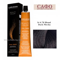 Боя за коса Лорвен Lorvenn Hair Professionals Beauty Color № 6.78 Blond Dark Mocha