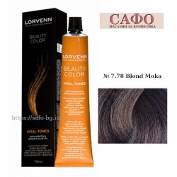 Боя за коса Лорвен Lorvenn Hair Professionals Beauty Color № 7.78 Blond Moka
