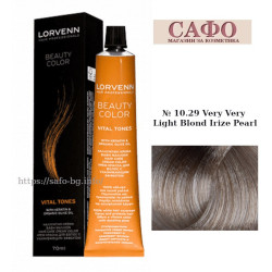 Стойкая краска для волос  № 10.29 Very Very Light Blond Irize Pearl Lorvenn Hair Professionals Beauty Color