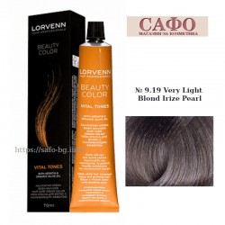 Боя за коса Лорвен Lorvenn Hair Professionals Beauty Color № 9.19 Very Light Blond Irize Pearl