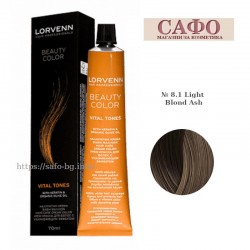 Боя за коса Лорвен Lorvenn Hair Professionals Beauty Color № 8.1 Light Blond Ash