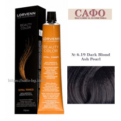 Hair Color № 6.18 Dark Blond Ash Pearl Lorvenn Hair Professionals Beauty Color