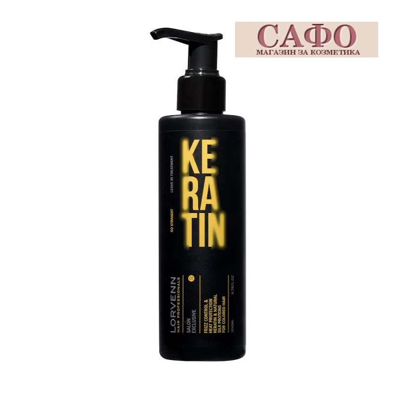 Keratin therapy for straight and smooth hair Lorvenn Keratin so Straight