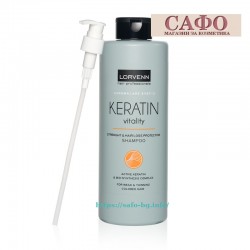 Шампоан за слаба и тънка боядисана коса Lorvenn Keratin Vitality Shampoo 1000 ml