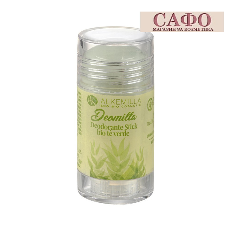 Стик дезодорант със Зелен чай Alkemilla Deomilla Organic Deodorant Stick Green Tea