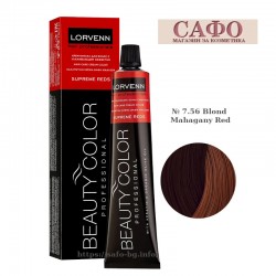 Боя за коса Лорвен Lorvenn Hair Professionals Beauty Color № 7.56 Blond Mahagany Red