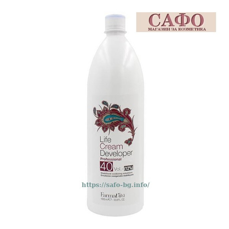 Оксидант 40 об.12% FarmaVita Life Color Plus Cream Developer