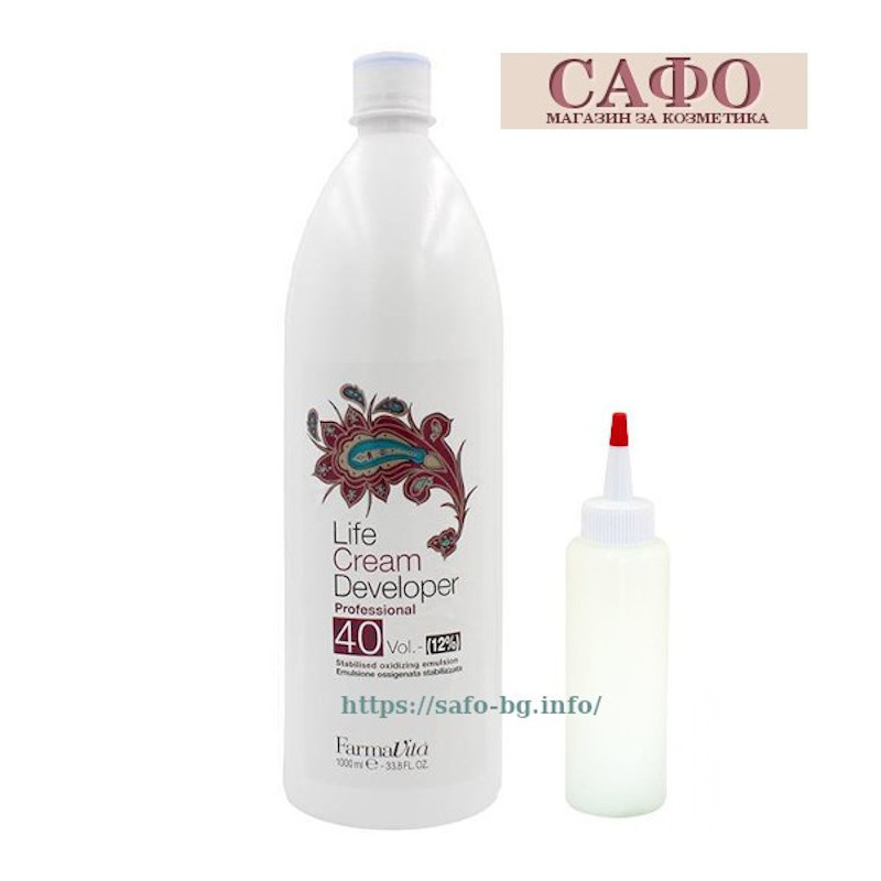 Оксидант 40 об.12% FarmaVita Life Color Plus Cream Developer
