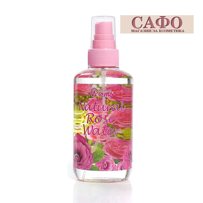 Натурална Розова Вода 250 ml spray Lema Kazanlak Natural Rose Water