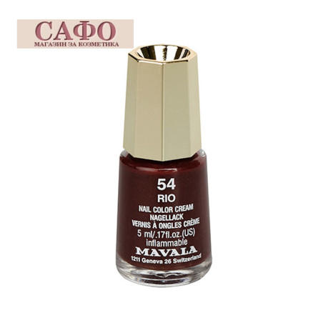 Nail polish No. 54 Rio Mavala Mini color