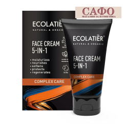 Мужской крем для лица 5 в 1 Ecolatier Face Cream 5-in-1