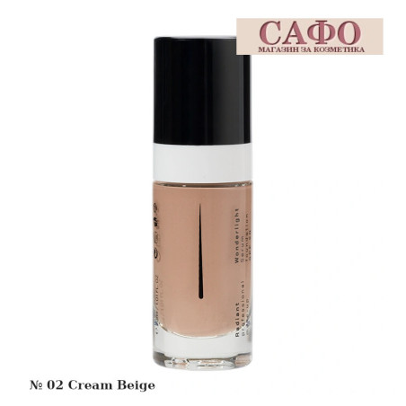 Fon dio ten - serum for the face № 02 Cream Beige Radiant Wonderlight Serum Foundation SPF 20