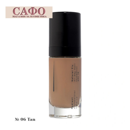 Фон дьо тен за лице матиращ № 06 Tan Radiant Natural Fix All Day Matt Make Up SPF 15