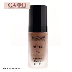 Фондьо тен для лица матращ № 06B Cinnamon Radiant Natural Fix All Day Matt Make Up SPF 15