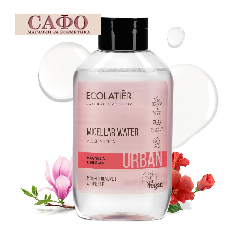 Мицеларная вода для всех типов кожи Ecolatier Urban Мицеллярная вода для всех типов кожи