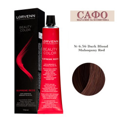 Боя за коса Лорвен Lorvenn Hair Professionals Beauty Color № 6.56 Dark Blond Mahogany Red