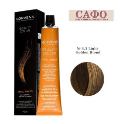 Боя за коса Лорвен Lorvenn Hair Professionals Beauty Color № 8.3 Light Golden Blond