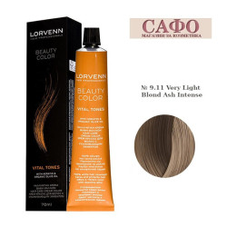 Боя за коса Лорвен Lorvenn Hair Professionals Beauty Color № 9.11 Very Light Blond Ash Intense
