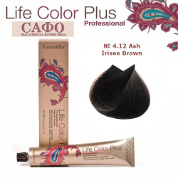 Краска для волос № 4.12 Ash Irisee Brown  FarmaVita Life Color Plus